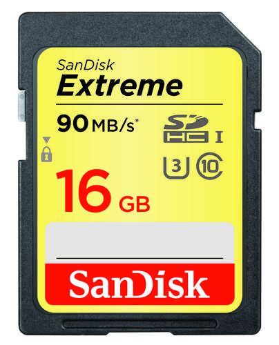 Sandisk 16gb Extreme Sdhc U3class 10